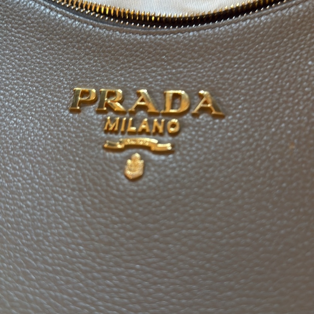 Grey Prada Vitelli Daino soft hobo bag. Do not have bag. - Picture 3 of 6
